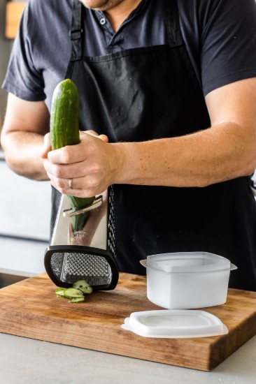 Razatoare multifunctionala, cu recipient, inox, “MasterClass” - Kitchen Craft