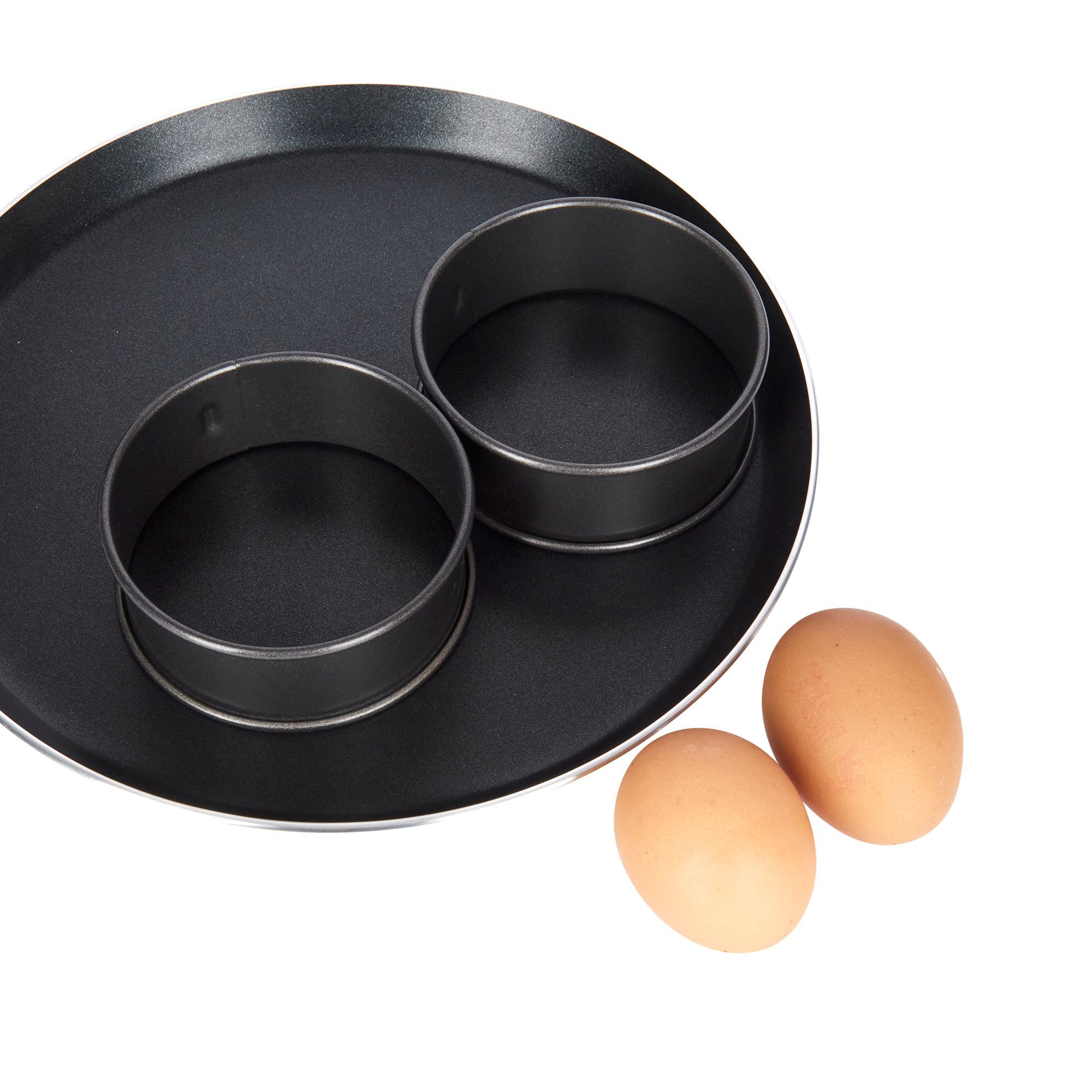 Must Viscous mash Set 2 inele pentru oua posate, otel, 9 cm - Kitchen Craft | KitchenShop