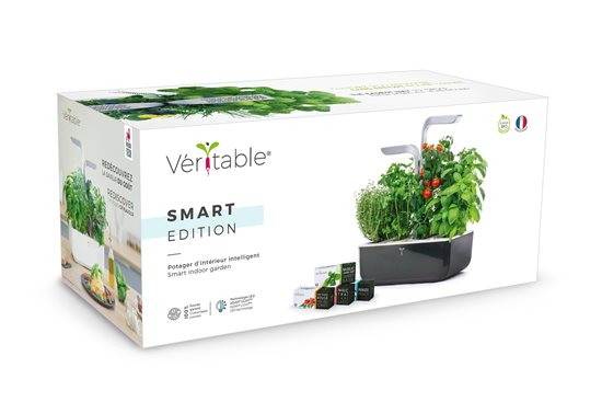 Jardiniera "SMART Garden", 33 x 18,5 x 45 cm, Soft Black - Veritable