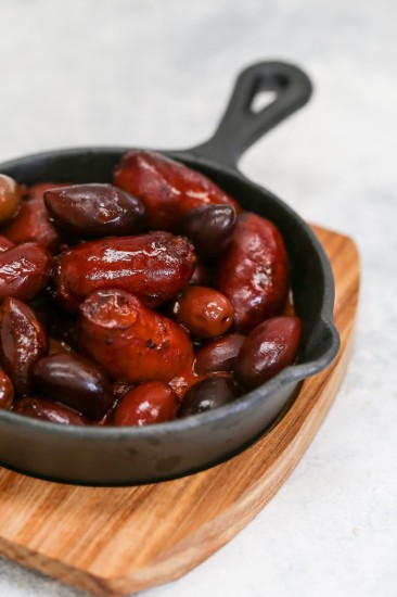 Mini-tigaie fonta, 14,5 cm, cu suport de lemn - Artesa