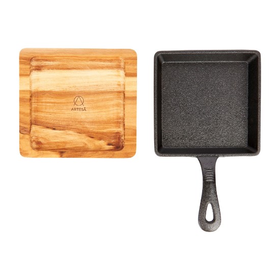 Mini-tigaie 15 cm, cu suport de lemn, "Artesa" - Kitchen Craft