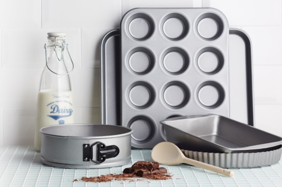 Tava pentru 12 briose, otel, 35 x 27 cm - Kitchen Craft