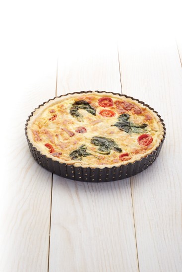 Tava perforata pentru tarte, otel, 23 cm, "Master Class" - Kitchen Craft