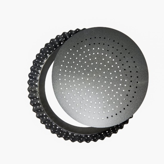 Forma perforata pentru tarta, otel, 20 cm, "MasterClass" - Kitchen Craft