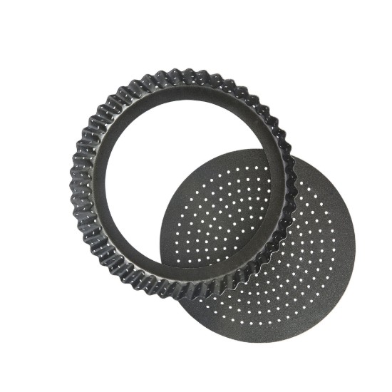 Forma perforata pentru tarta, otel, 20 cm, "MasterClass" - Kitchen Craft