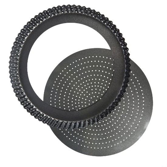 Forma perforata pentru tarta, otel, 30 cm, "Master Class" - Kitchen Craft