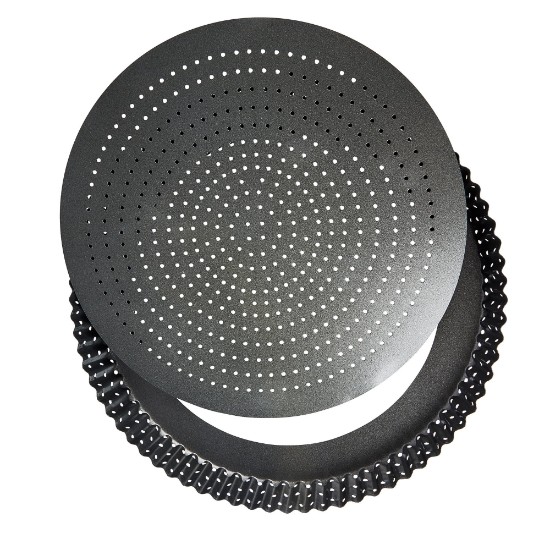 Forma perforata pentru tarta, otel, 30 cm, "Master Class" - Kitchen Craft