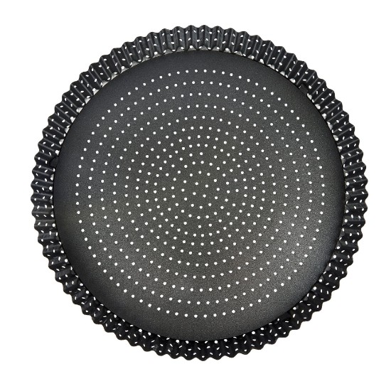 Tava perforata pentru tarte, otel, 30 cm - Kitchen Craft