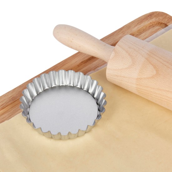 Set 6 forme pentru mini-tarte, inox - Kitchen Craft