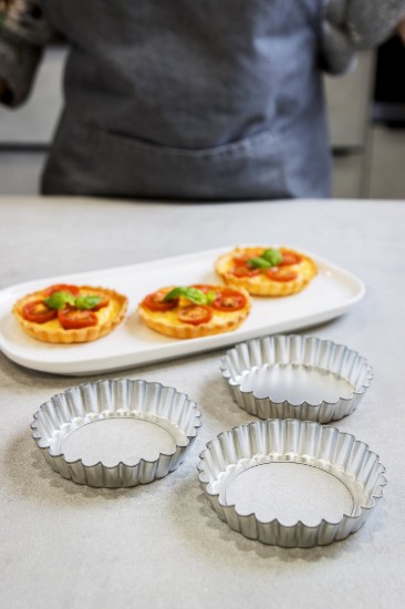 Set 6 forme pentru mini-tarte, inox - Kitchen Craft