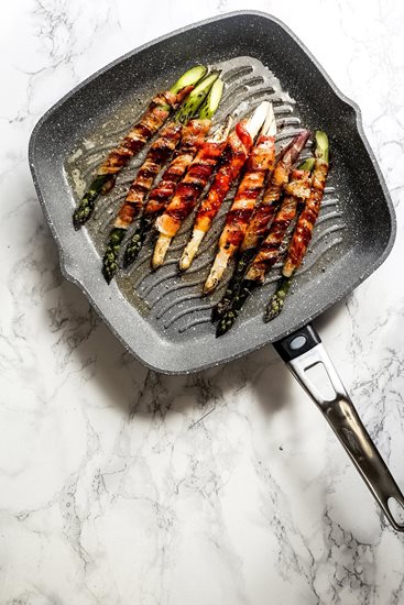 Tigaie grill 28 cm, aluminiu - Kitchen Craft