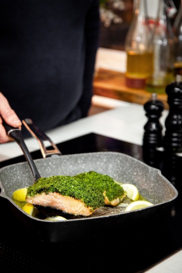 Tigaie grill, aluminiu, 28 cm - MasterClass