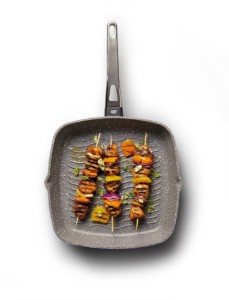 Tigaie grill, aluminiu, 28 cm - MasterClass