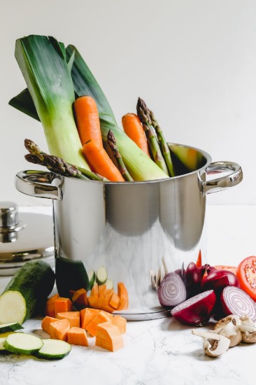 Oala inox, cu capac, 20cm/5,5L - MasterClass