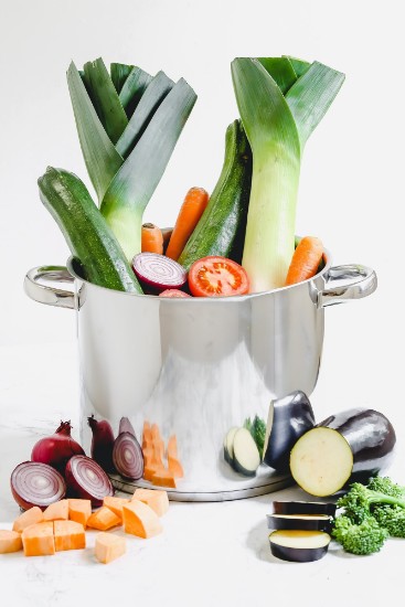 Oala inox, cu capac, 26cm/11L, “Master Class” - Kitchen Craft