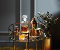 Pahar dublu masura pentru cocktail, inox, 25/50 ml, Cupru, "Bar Craft" - Kitchen Craft