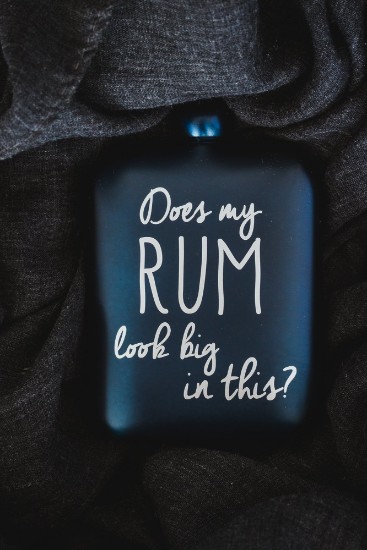 Butelca inox, "Does my rum look big in this?", 175ml, "Bar Craft" - Kitchen Craft