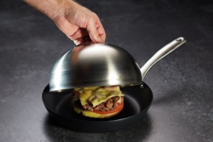 Capac dom pentru tigaie/grill, inox, 22,5 cm, “MasterClass” - Kitchen Craft