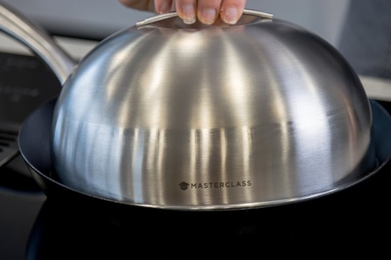 Capac dom pentru tigaie/grill, inox, 22,5 cm, “MasterClass” - Kitchen Craft