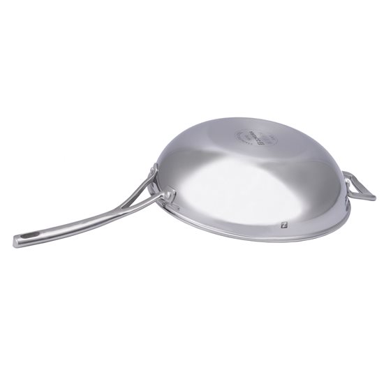 Tigaie wok antiaderenta 3-ply, inox, 30 cm/5 l - Zokura