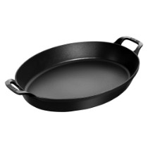 Tava ovala, fonta, 37cm, Black - Staub