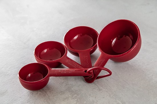 Set 4 cupe pentru masurat, Empire Red - KitchenAid