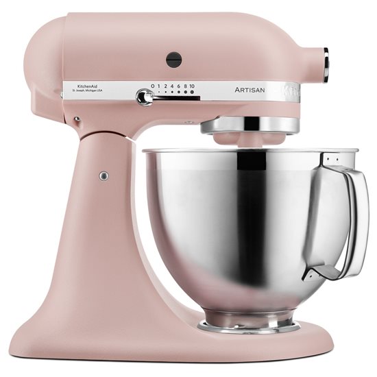 Mixer cu bol 4.8L, Artisan, Model 185, Feather Pink - KitchenAid