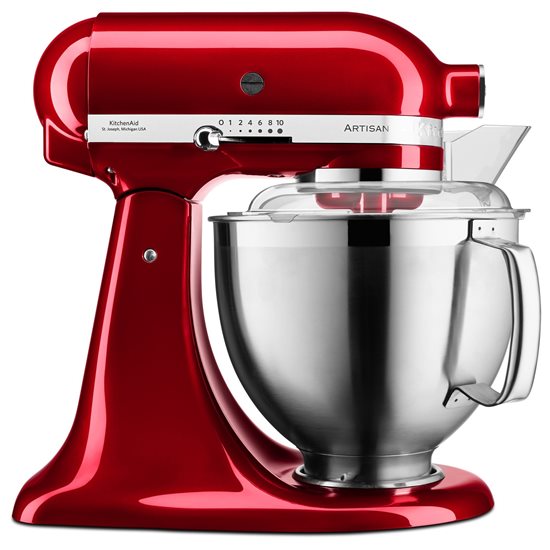 Mixer cu bol 4.8L, Artisan, Model 185, Candy Apple - KitchenAid