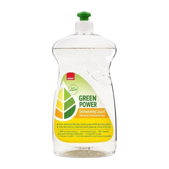 Detergent lichid de vase, 700ml, "Green Power" - Sano