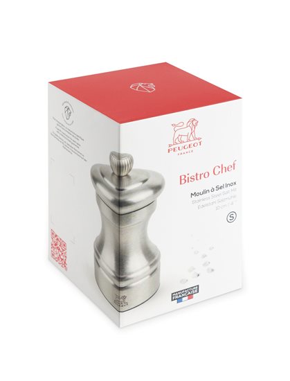 Rasnita pentru sare, 10 cm, inox "Bistro Chef", Stainless Steel - Peugeot