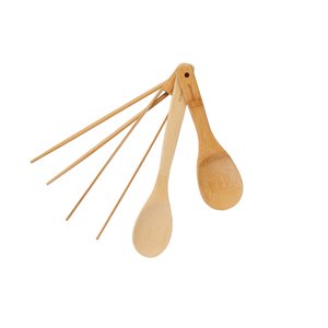 Set 4 ustensile din bambus, World of Flavours - Kitchen Craft