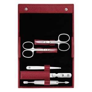 Set 5 piese, portofel piele, Rosu - Zwilling Classic Inox