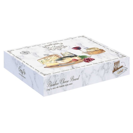 Set servire branzeturi 6 piese, 31,5x20cm, "Les Fromages" - Easy Life