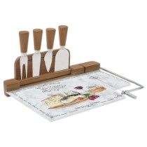 Set servire branzeturi 6 piese, 31,5x20cm, "Les Fromages" - Nuova R2S