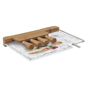 Set servire branzeturi 6 piese, 31,5x20cm, "Les Fromages" - Nuova R2S