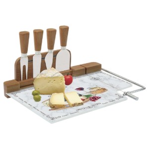 Set servire branzeturi 6 piese, 31,5x20cm, "Les Fromages" - Easy Life