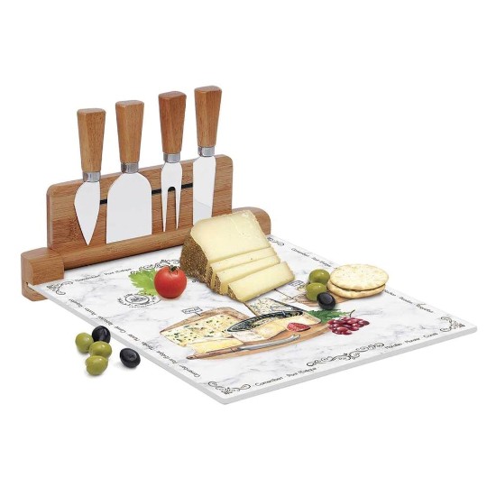 Set servire branzeturi 6 piese, 30x25cm, "Les Fromages" - Nuova R2S