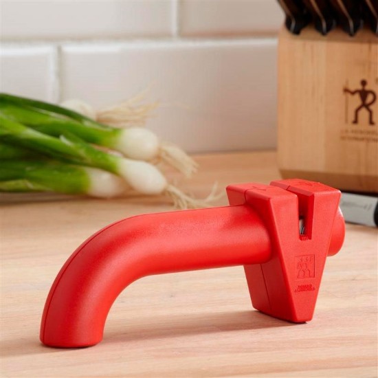 Dispozitiv ascutire cutite, 17 cm, Rosu - Zwilling
