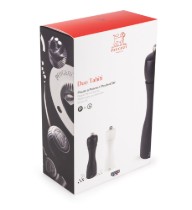 Set 2 rasnite sare si piper, 20 cm, "Tahiti Duo", Black&White - Peugeot