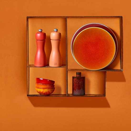 Set 2 rasnite sare si piper, 15 cm, "Tahiti Duo Autumn", Orange&Peach - Peugeot