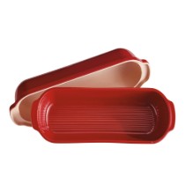 Vas pentru paine Batard, ceramica, 39x16,5cm/4,5L, Burgundy - Emile Henry