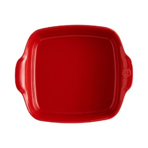 Tava patrata, ceramica, 24cm/1,8L, Burgundy - Emile Henry
