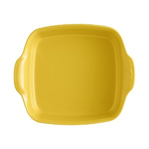 Tava patrata, ceramica, 24cm/1,8L, Provence Yellow - Emile Henry