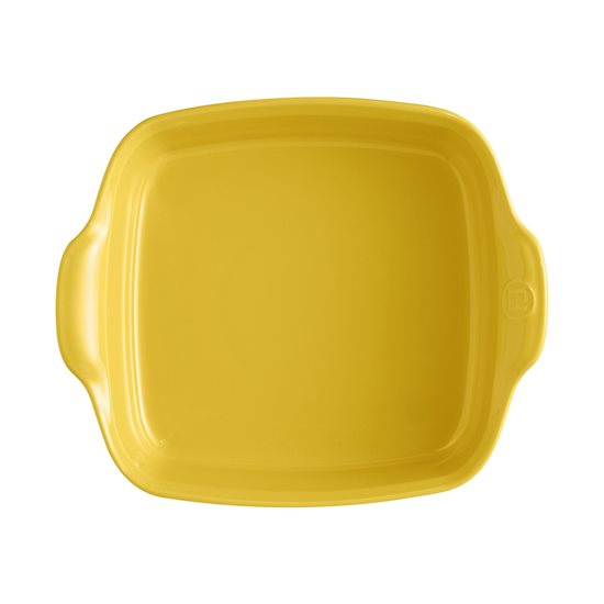 Tava patrata, ceramica, 24cm/1,8L, Provence Yellow - Emile Henry