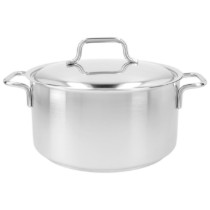 Cratita inox, cu capac, 22cm/4L, "Apollo" - Demeyere