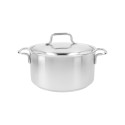 Cratita inox, cu capac, 22cm/4L, 