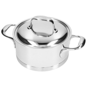 Cratita inox, cu capac, 18cm/2,2L, "Atlantis" - Demeyere