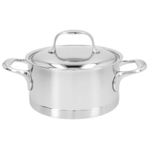 Cratita inox, cu capac, 18cm/2,2L, "Atlantis" - Demeyere