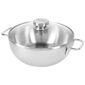 Cratita conica inox, cu capac, 7-ply, 28cm/4,8L, "Apollo" - Demeyere