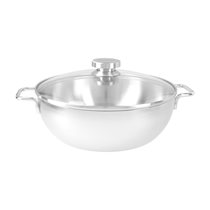 Cratita conica inox, cu capac, 7-ply, 28cm/4,8L, "Apollo" - Demeyere